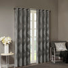 SunSmart Ogee Knitted Jacquard Total Blackout Curtain Panel