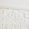 Madison Park 3 Piece Tufted Cotton Chenille Damask Duvet Cover Set