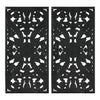 Madison Park Botanical Panel Distressed Carved Wood 2-piece Wall Decor Set