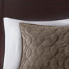 Madison Park 3 Piece Velvet Quilt Set