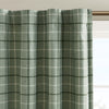 Madison Park Plaid Rod Pocket and Back Tab Curtain Panel with Fleece Lining