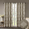 SunSmart Ogee Knitted Jacquard Total Blackout Curtain Panel