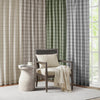 Madison Park Plaid Rod Pocket and Back Tab Curtain Panel with Fleece Lining