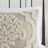 Madison Park 3 piece Tufted Cotton Chenille Damask Duvet Cover Set