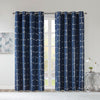 Intelligent Design Total Blackout Metallic Print Grommet Top Curtain Panel
