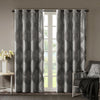 SunSmart Ogee Knitted Jacquard Total Blackout Curtain Panel