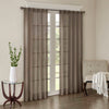 Madison Park Solid Crushed Curtain Panel Pair