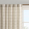Madison Park Plaid Rod Pocket and Back Tab Curtain Panel with Fleece Lining