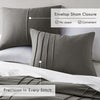 Comfort Spaces Soft Washed Pleated Comforter Set