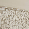 Madison Park 3 piece Tufted Cotton Chenille Damask Duvet Cover Set