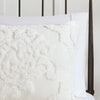 Madison Park 3 Piece Tufted Cotton Chenille Damask Duvet Cover Set