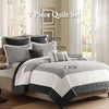 Madison Park 7 Piece Quilt Set with Euro Shams and Throw Pillows