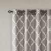 Madison Park Fretwork Print Grommet Top Window Curtain Panel