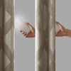 SunSmart Ogee Knitted Jacquard Total Blackout Curtain Panel
