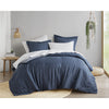 Comfort Spaces Chambray Print Microfiber Comforter Set with Bed Sheets