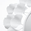 Martha Stewart Eden White Gingko Leaf Round Wall Mirror 30.5"