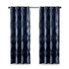 SunSmart Ogee Knitted Jacquard Total Blackout Curtain Panel