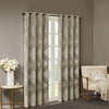 SunSmart Ogee Knitted Jacquard Total Blackout Curtain Panel