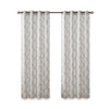 Madison Park Fretwork Print Grommet Top Window Curtain Panel
