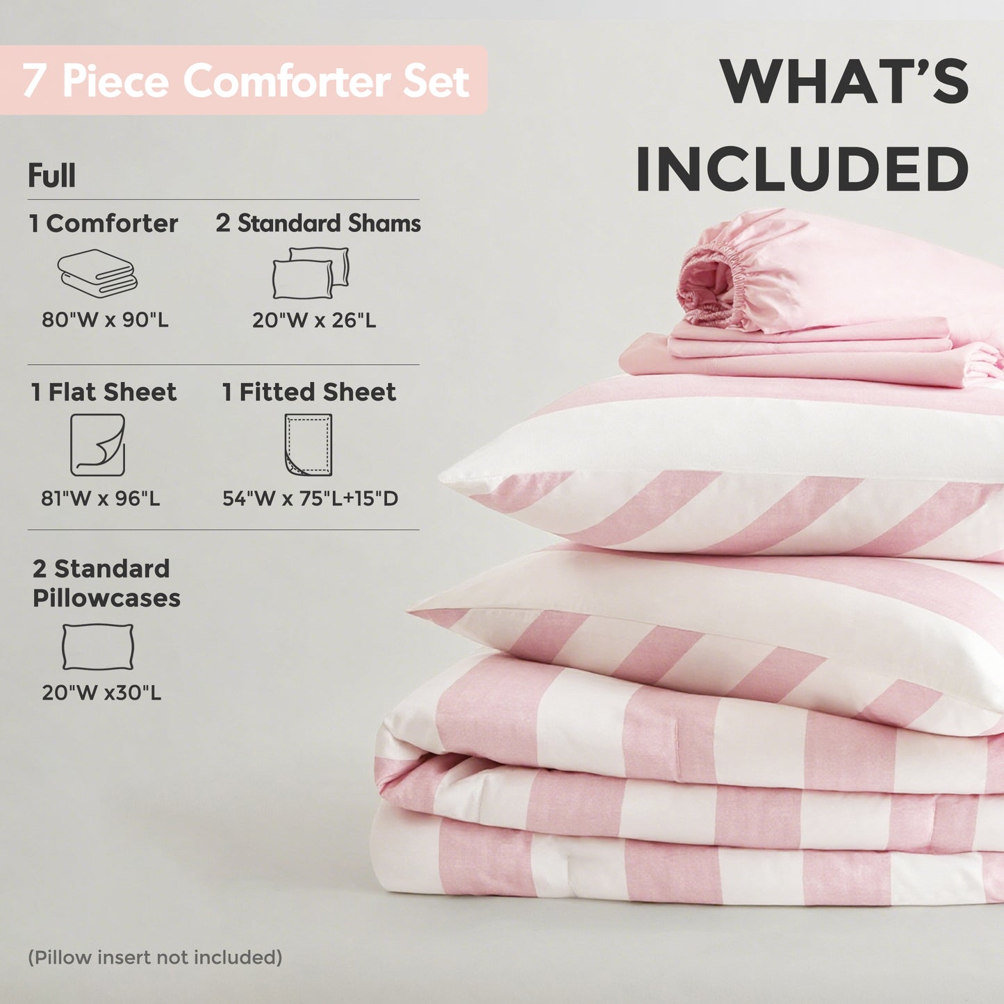 Regency Heights Echo Stripe Textured Print Comforter Set