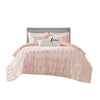 Intelligent Design Metallic Printed Comforter Set