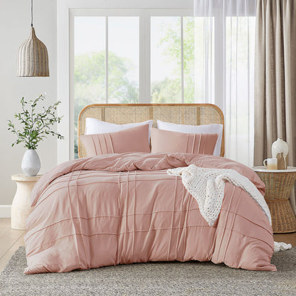 Parker Soft Washed Pleated Comforter Set