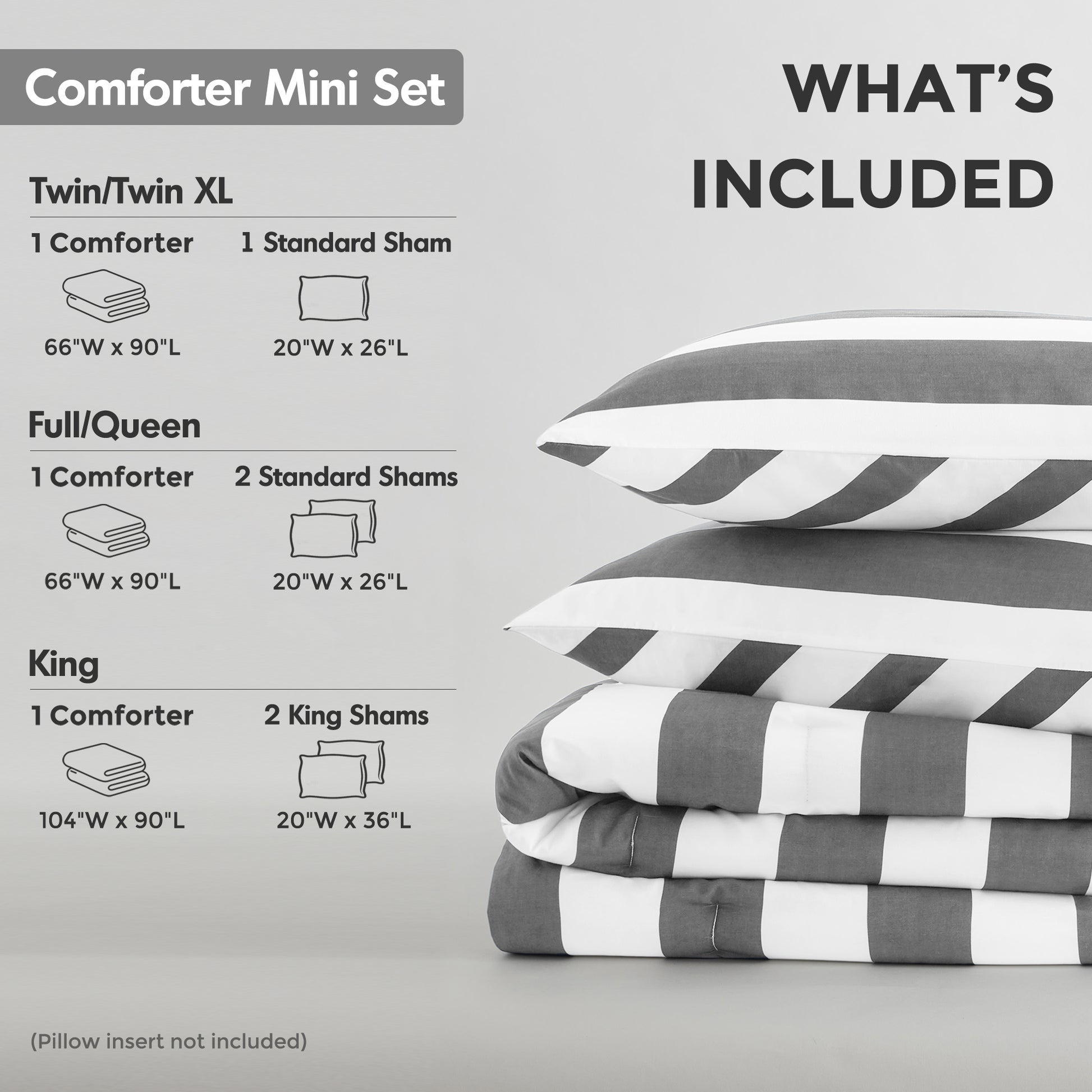 Regency Heights Echo Stripe Textured Print Comforter Set