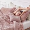 Intelligent Design Velvet Comforter Set with Throw Pillow