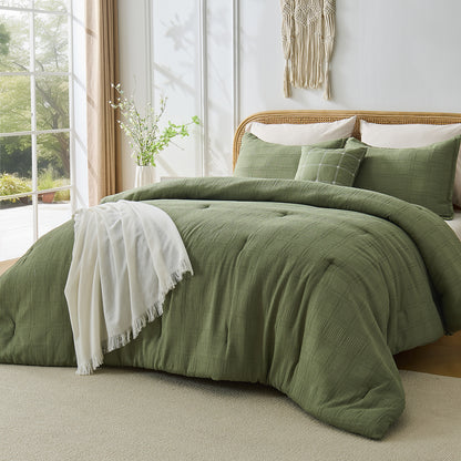 Regency Heights Tessa Waffle Weave Textured Comforter Set