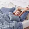 Intelligent Design Velvet Comforter Set with Throw Pillow