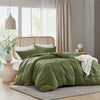 Comfort Spaces Soft Washed Pleated Duvet Cover Set