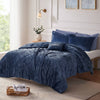 Intelligent Design Velvet Comforter Set with Throw Pillow
