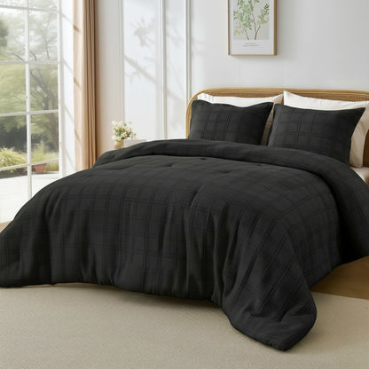 Regency Heights Tessa Waffle Weave Textured Comforter Set