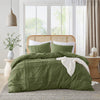 Comfort Spaces Soft Washed Pleated Duvet Cover Set