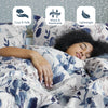 Comfort Spaces Reversible Floral Botanical Seersucker Comforter Set