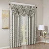 SunSmart Jacquard Lined Total Blackout Rod Pocket/Back Tab Curtain Panel
