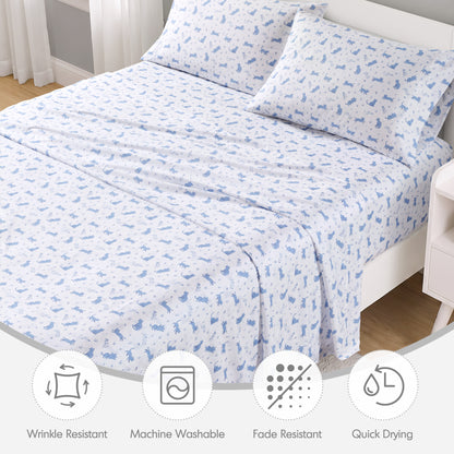 Intelligent Design Printed Microfiber Sheet Set