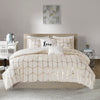 Intelligent Design Metallic Printed Comforter Set