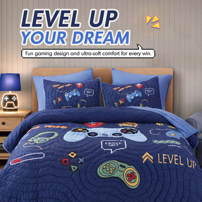Intelligent Design Kids Game 5PCS Quilt Set