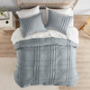 Comfort Spaces Soft Washed Pleated Duvet Cover Set