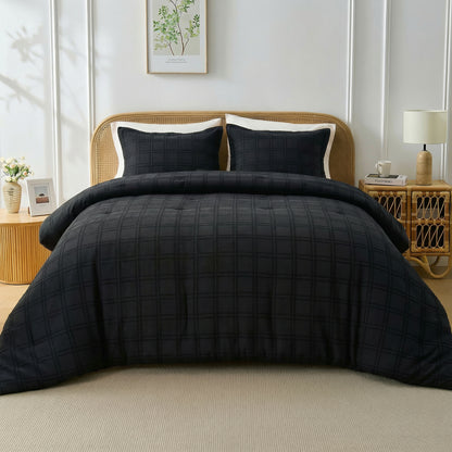 Regency Heights Tessa Waffle Weave Textured Duvet Cover Set