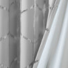 Intelligent Design Total Blackout Metallic Print Grommet Top Curtain Panel