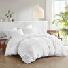 Comfort Spaces Soft Washed Pleated Duvet Cover Set