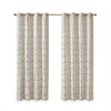 Intelligent Design Total Blackout Metallic Print Grommet Top Curtain Panel