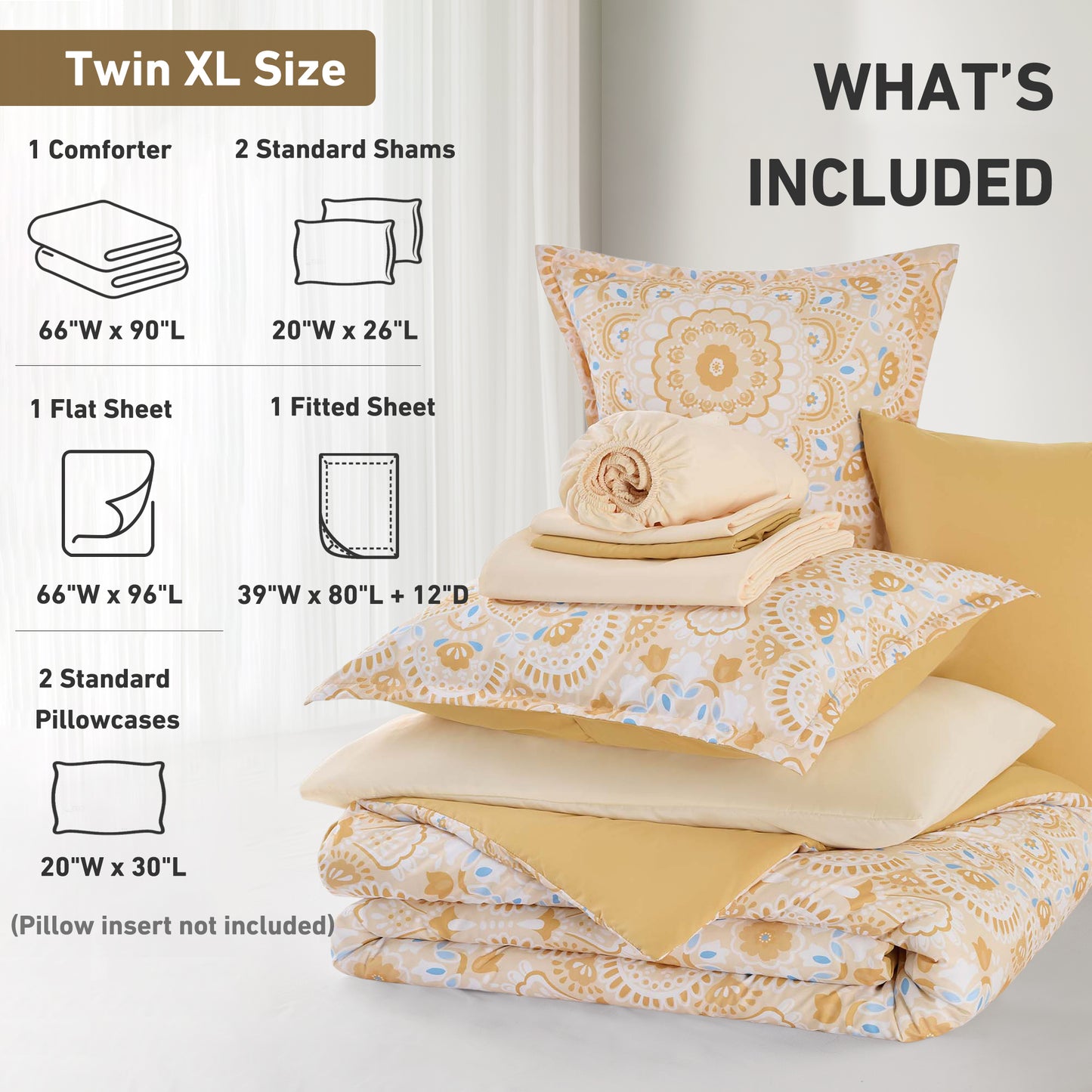 Faye Comforter with Sheet Set