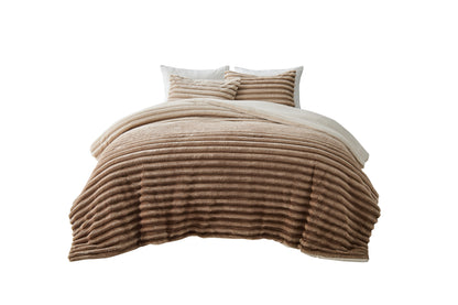 Cord Plush Comforter Set