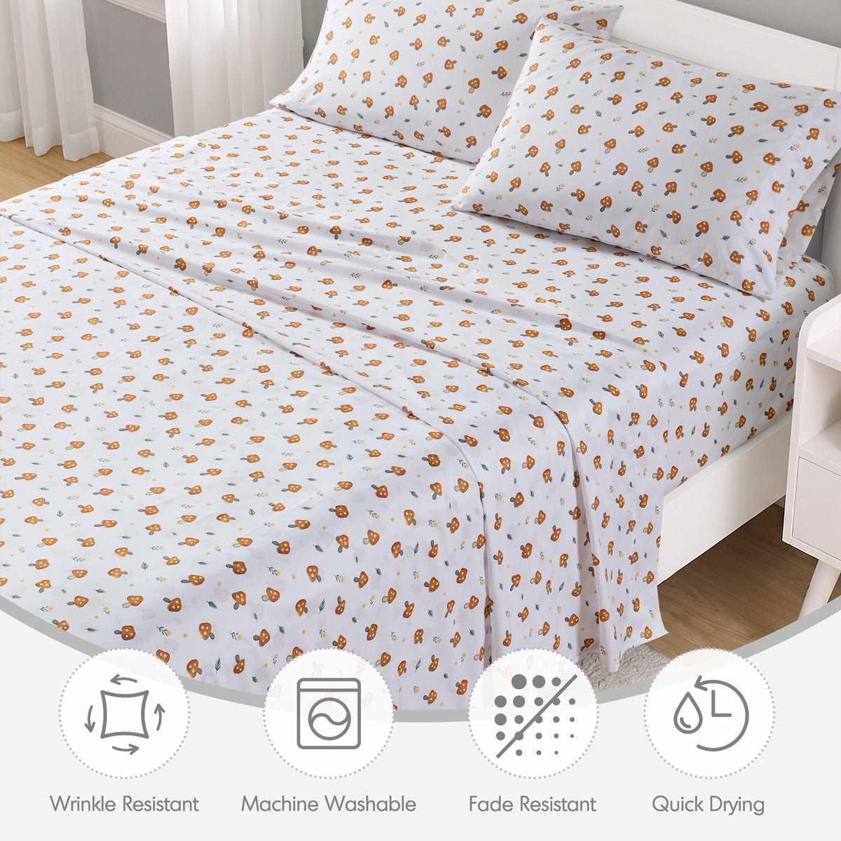 Intelligent Design Printed Microfiber Sheet Set