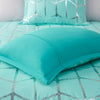 Intelligent Design Metallic Printed Comforter Set