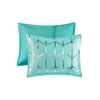 Intelligent Design Metallic Printed Comforter Set