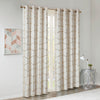 Intelligent Design Total Blackout Metallic Print Grommet Top Curtain Panel
